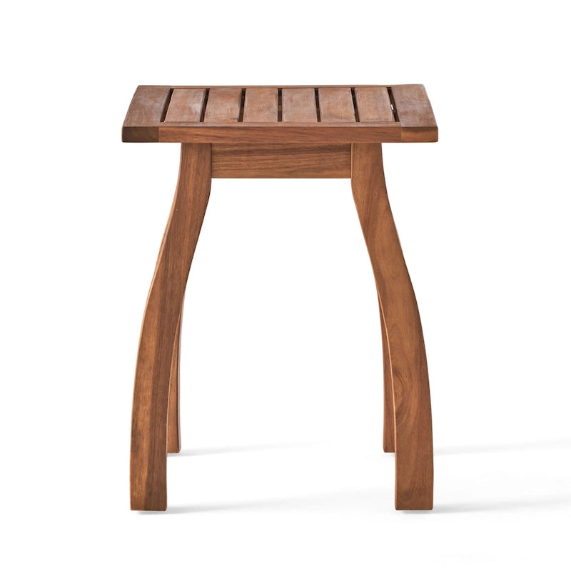 Ensemble de 2 chaises longues en bois d'acacia d'extérieur Mahalo avec table d'appoint de Christopher Knight Home