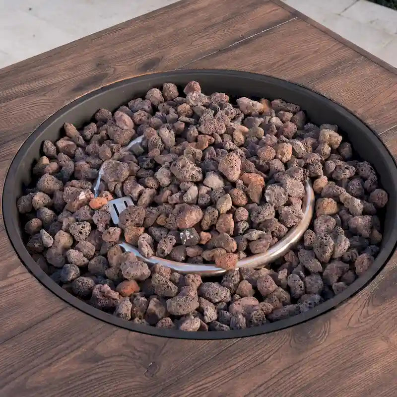 Ensemble de conversation de 5 pièces avec table de feu Mark Outdoor de Christopher Knight Home