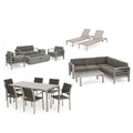 Ensemble de sièges d'extérieur 18 pièces Cape Coral avec coussins par Christopher Knight Home