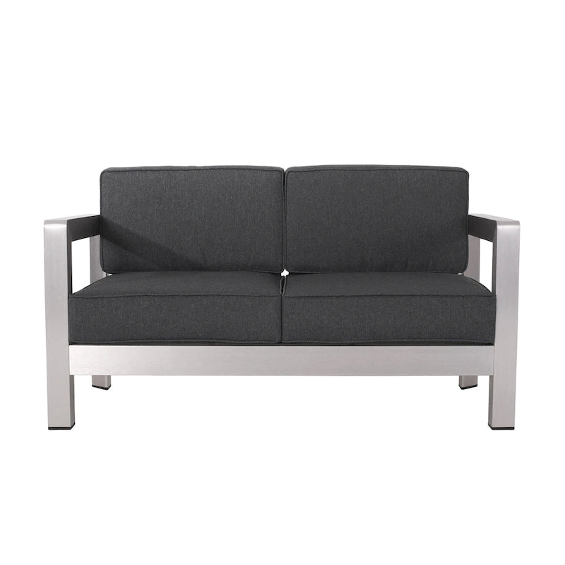 Causeuse et table basse en aluminium Aviara par Christopher Knight Home
