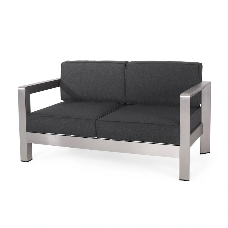 Causeuse et table basse en aluminium Aviara par Christopher Knight Home