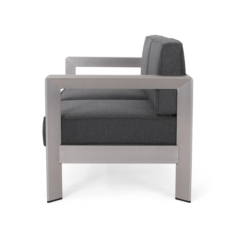 Causeuse et table basse en aluminium Aviara par Christopher Knight Home