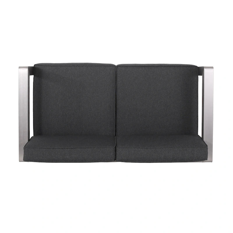 Causeuse et table basse en aluminium Aviara par Christopher Knight Home