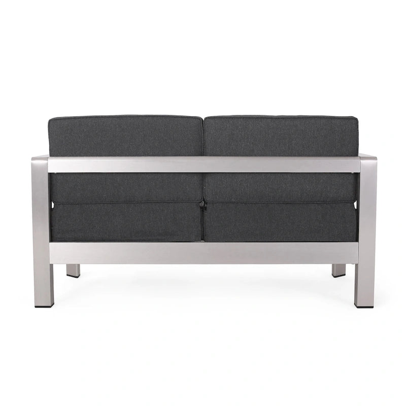 Causeuse et table basse en aluminium Aviara par Christopher Knight Home
