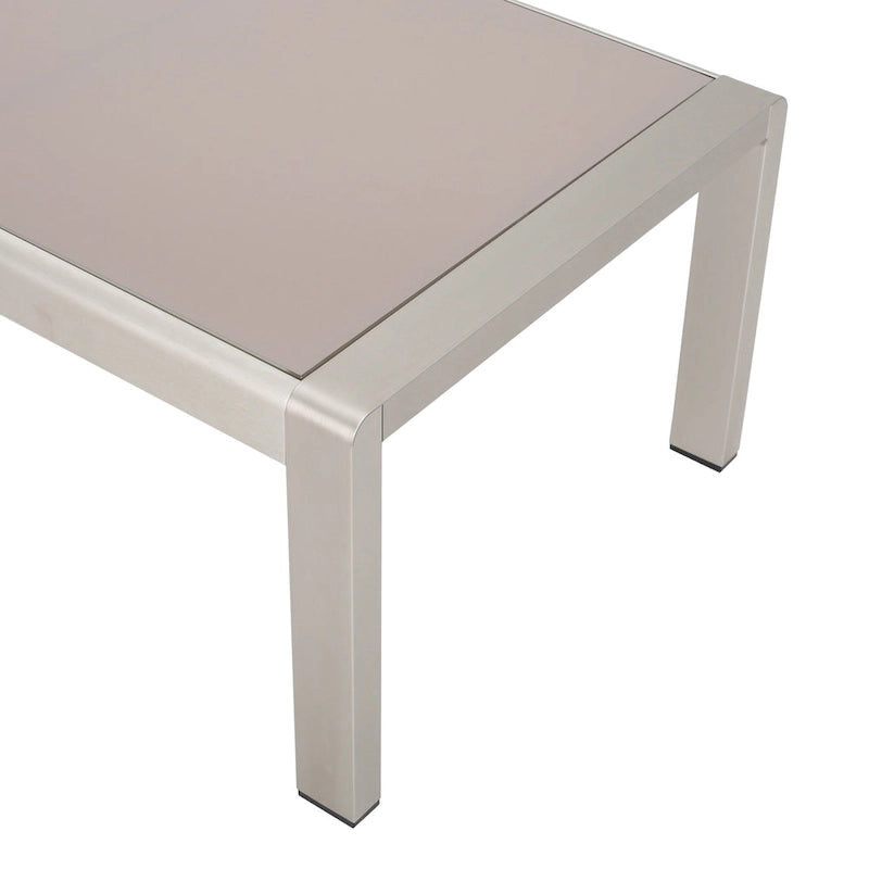 Causeuse et table basse en aluminium Aviara par Christopher Knight Home