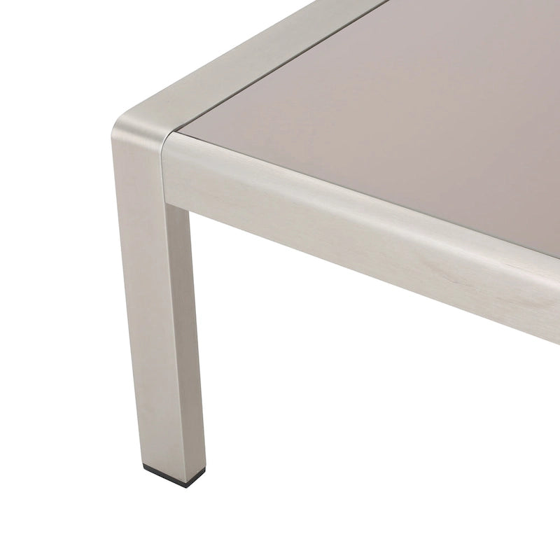 Causeuse et table basse en aluminium Aviara par Christopher Knight Home