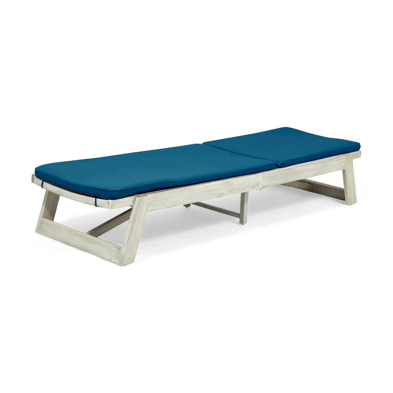 Chaise longue Maki en bois d'acacia par Christopher Knight Home