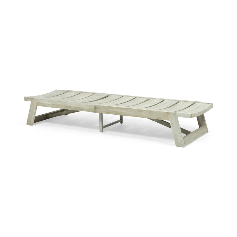 Chaise longue Maki en bois d'acacia par Christopher Knight Home