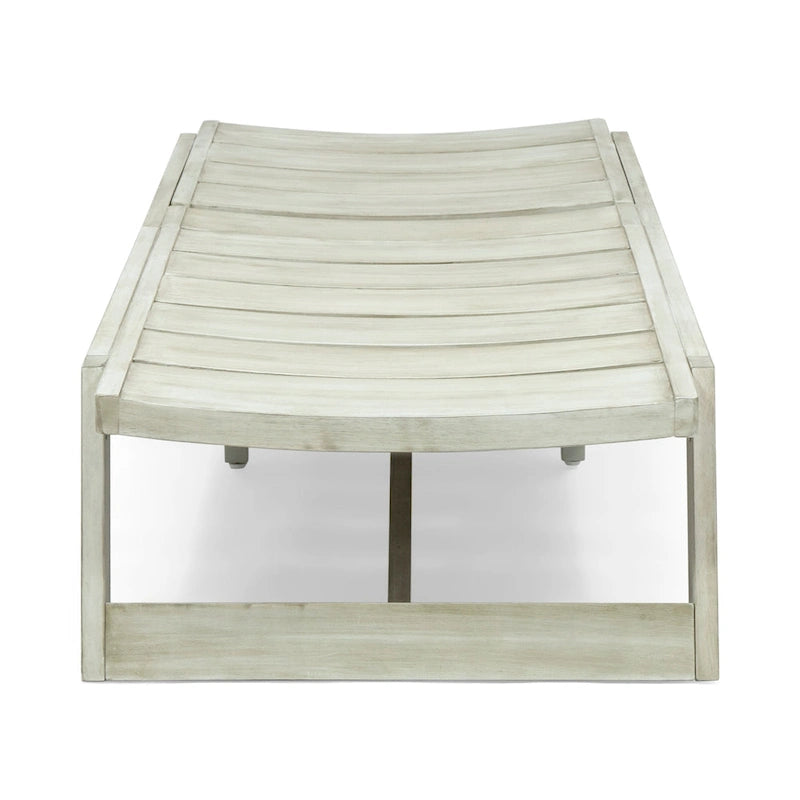 Chaise longue Maki en bois d'acacia par Christopher Knight Home