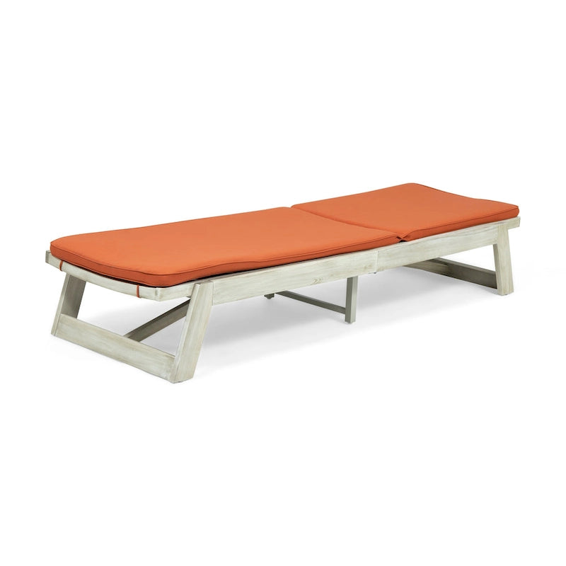 Chaise longue Maki en bois d'acacia par Christopher Knight Home
