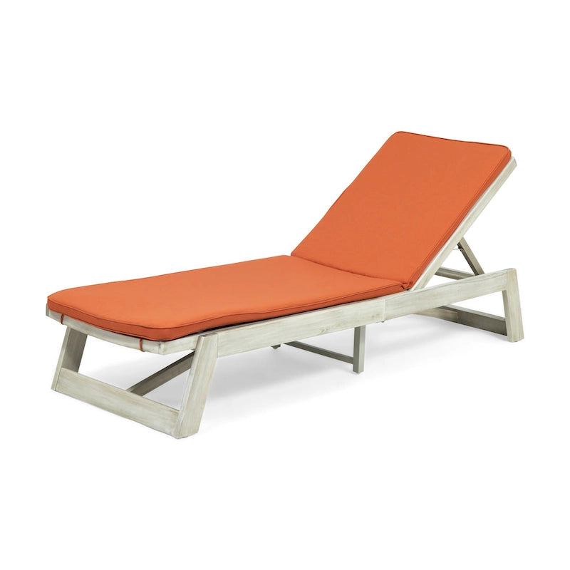 Chaise longue Maki en bois d'acacia par Christopher Knight Home