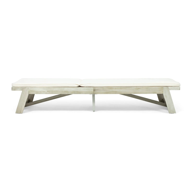 Chaise longue Maki en bois d'acacia par Christopher Knight Home