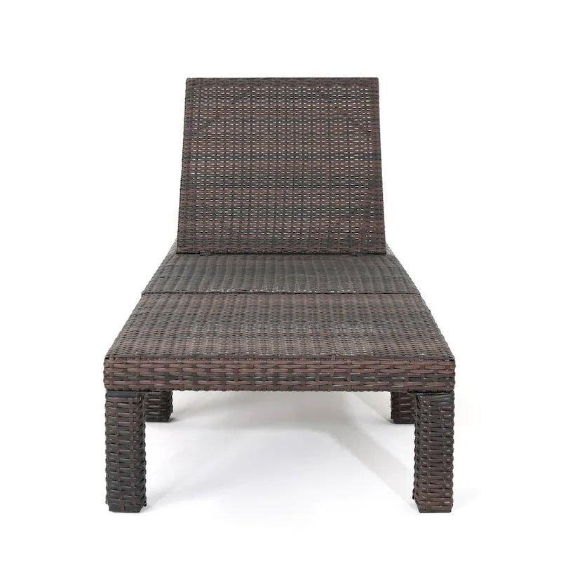 Chaise longue d'extérieur en osier Jamaica par Christopher Knight Home