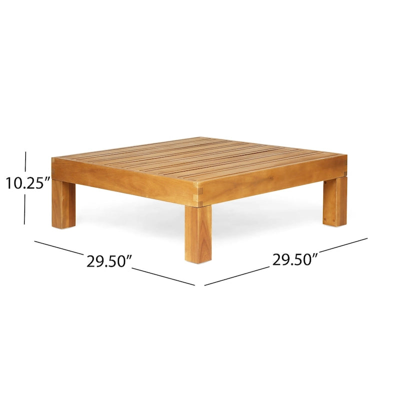 Canapé d'angle d'extérieur Brava en bois d'acacia par Christopher Knight Home