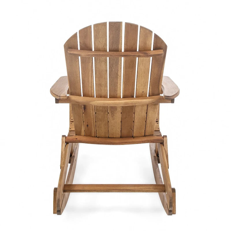 Ensemble de 5 fauteuils à bascule Adirondack d'extérieur avec brasero Marrio de Christopher Knight Home