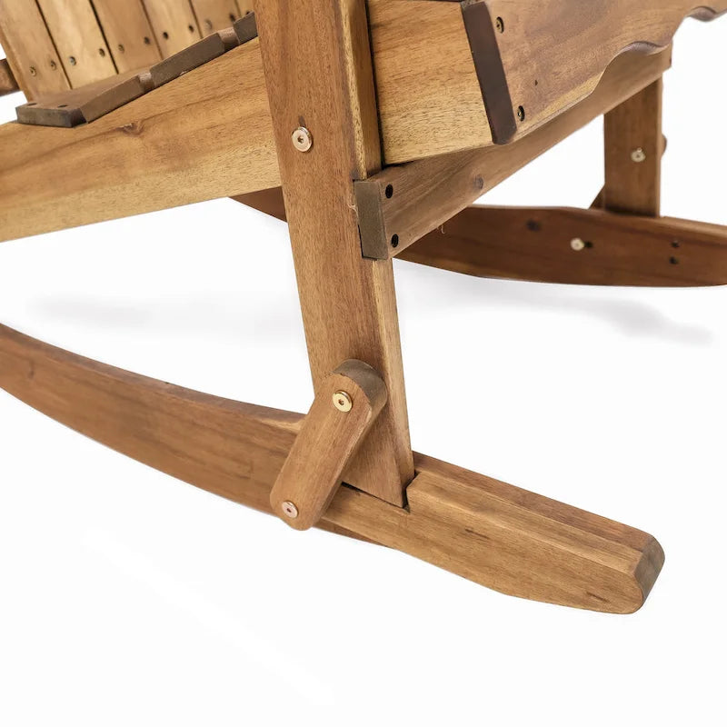 Ensemble de 5 fauteuils à bascule Adirondack d'extérieur avec brasero Marrio de Christopher Knight Home