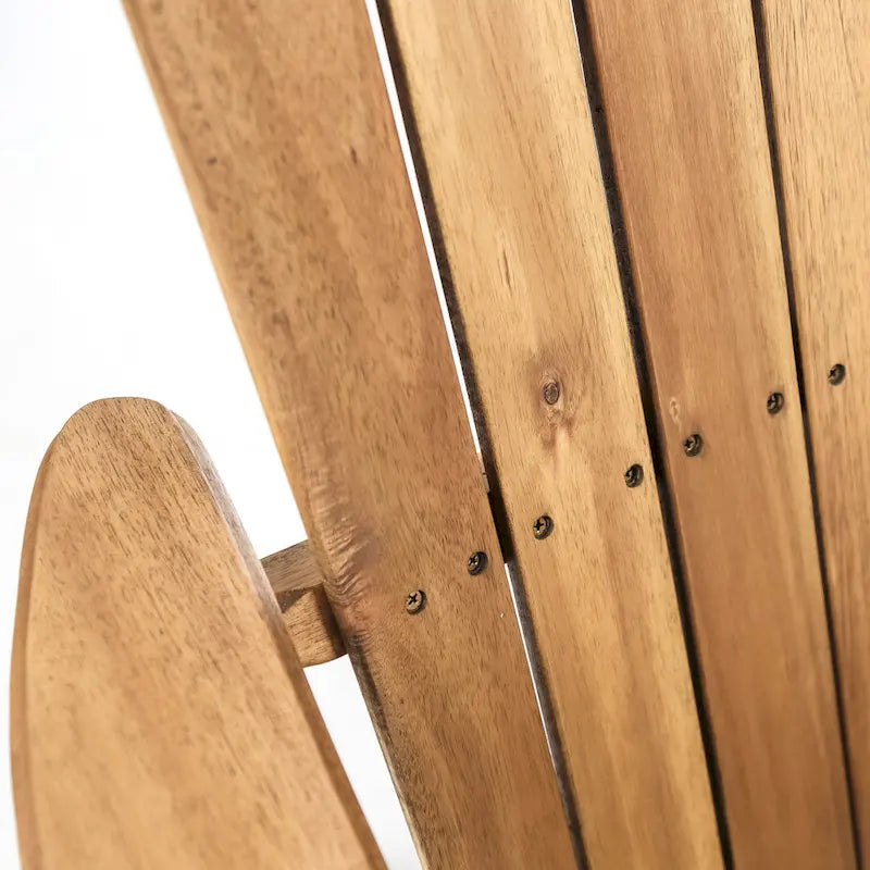 Ensemble de 5 fauteuils à bascule Adirondack d'extérieur avec brasero Marrio de Christopher Knight Home