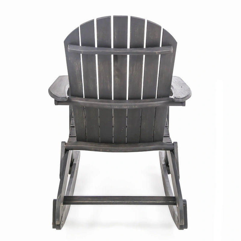 Ensemble de 5 fauteuils à bascule Adirondack d'extérieur avec brasero Marrio de Christopher Knight Home