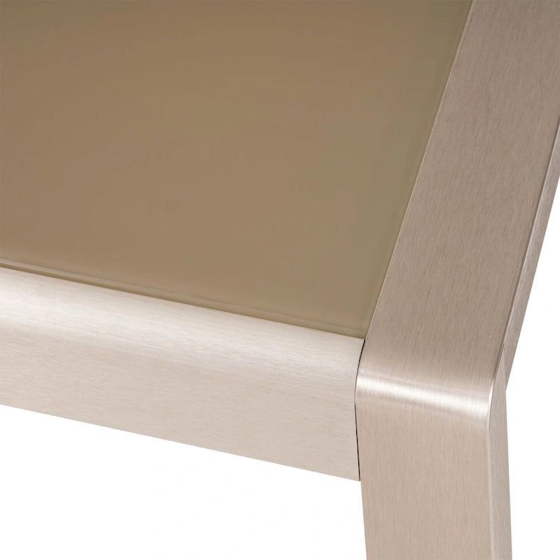 Ensemble de conversation d'extérieur Cape Coral à 4 places en aluminium avec 2 tables d'appoint par Christopher Knight Home