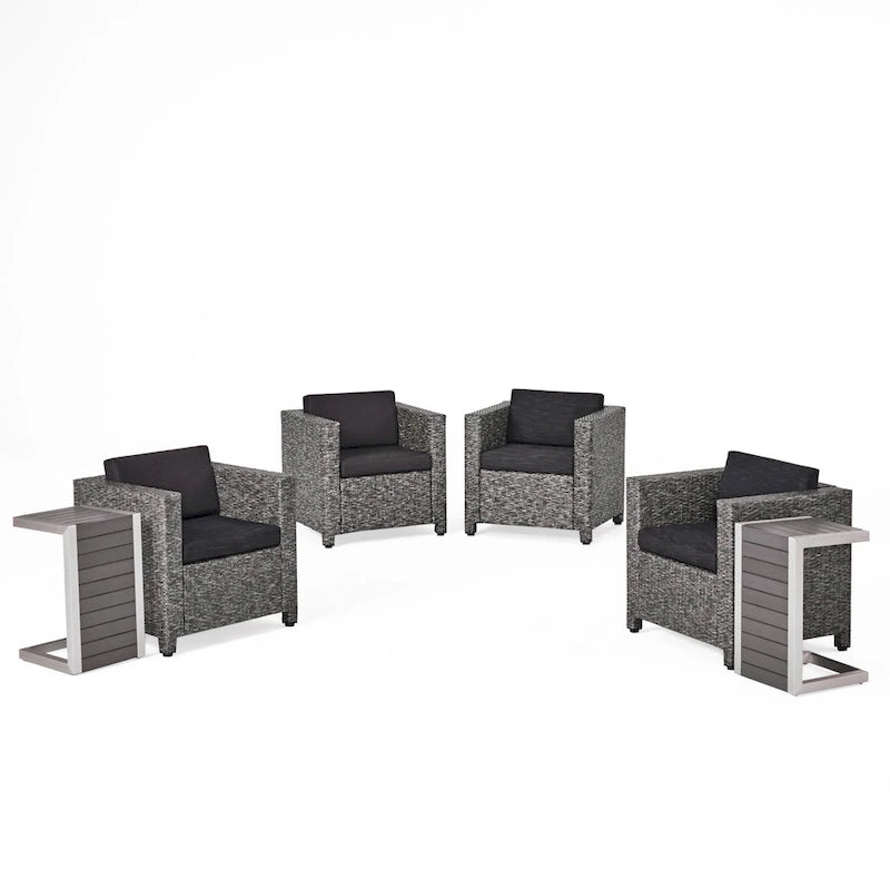 Ensemble de 6 pièces de mobilier d'extérieur Puerta avec coussins par Christopher Knight Home