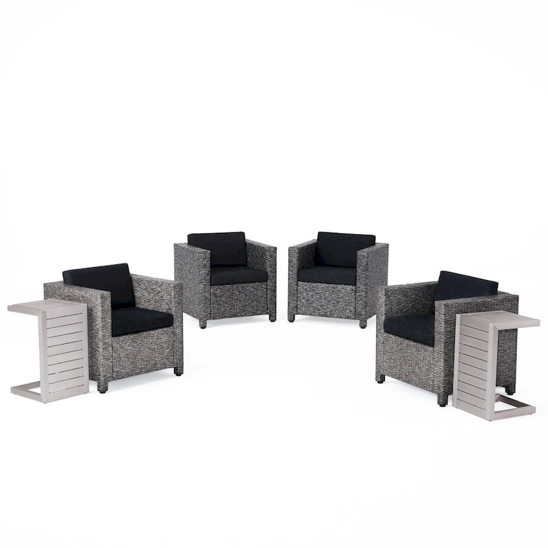 Ensemble de 6 pièces de mobilier d'extérieur Puerta avec coussins par Christopher Knight Home