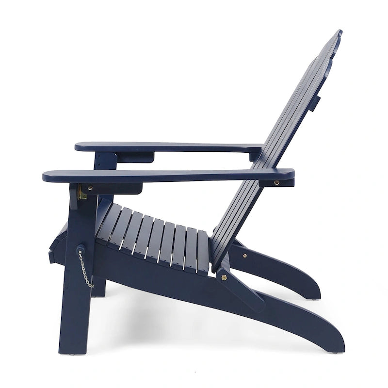 Chaises Adirondack pliantes en bois d'acacia Hollywood Outdoor (lot de 2) par Christopher Knight Home