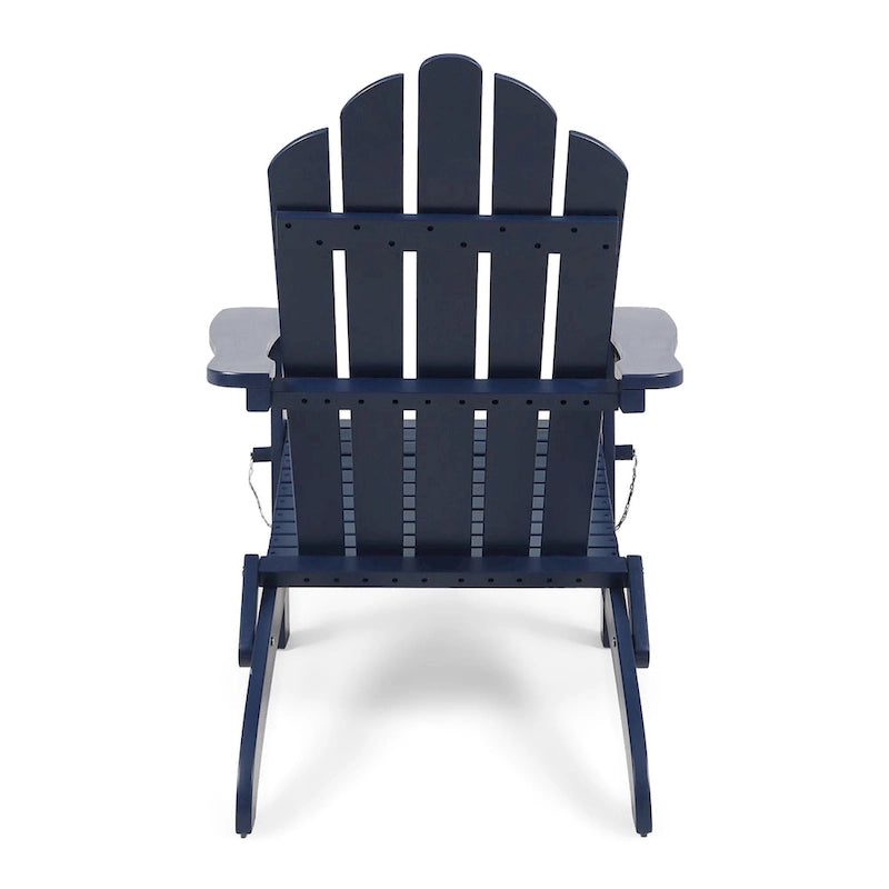Chaises Adirondack pliantes en bois d'acacia Hollywood Outdoor (lot de 2) par Christopher Knight Home