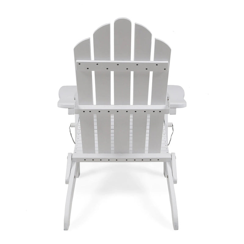 Chaises Adirondack pliantes en bois d'acacia Hollywood Outdoor (lot de 2) par Christopher Knight Home