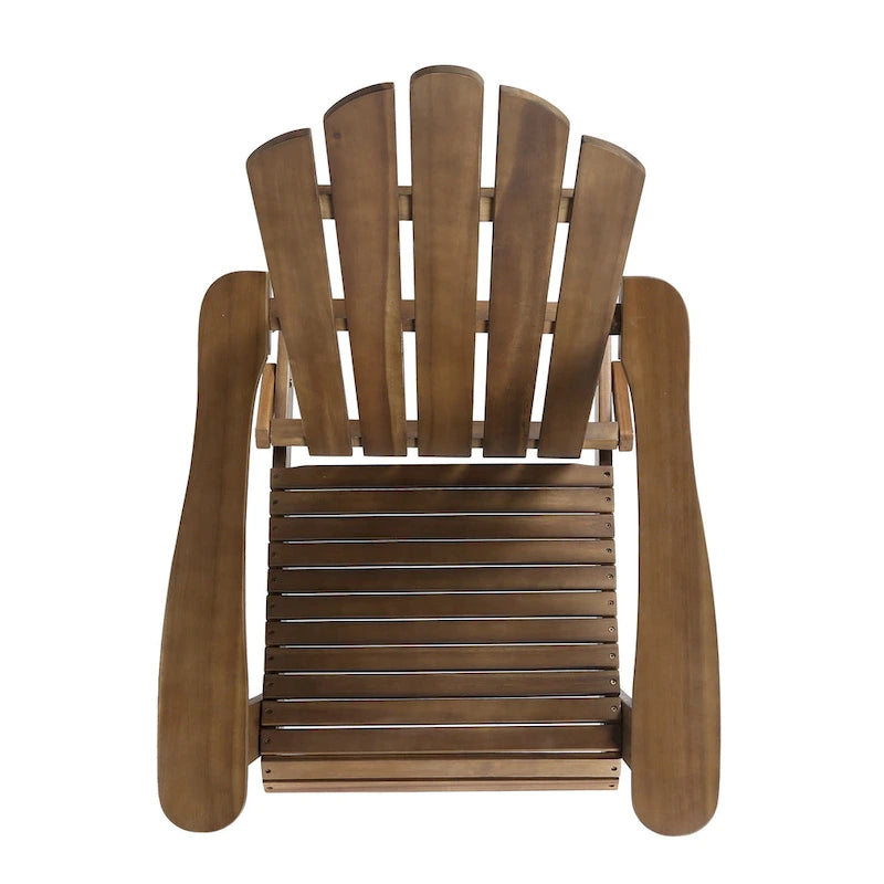 Chaises Adirondack pliantes en bois d'acacia Hollywood Outdoor (lot de 2) par Christopher Knight Home