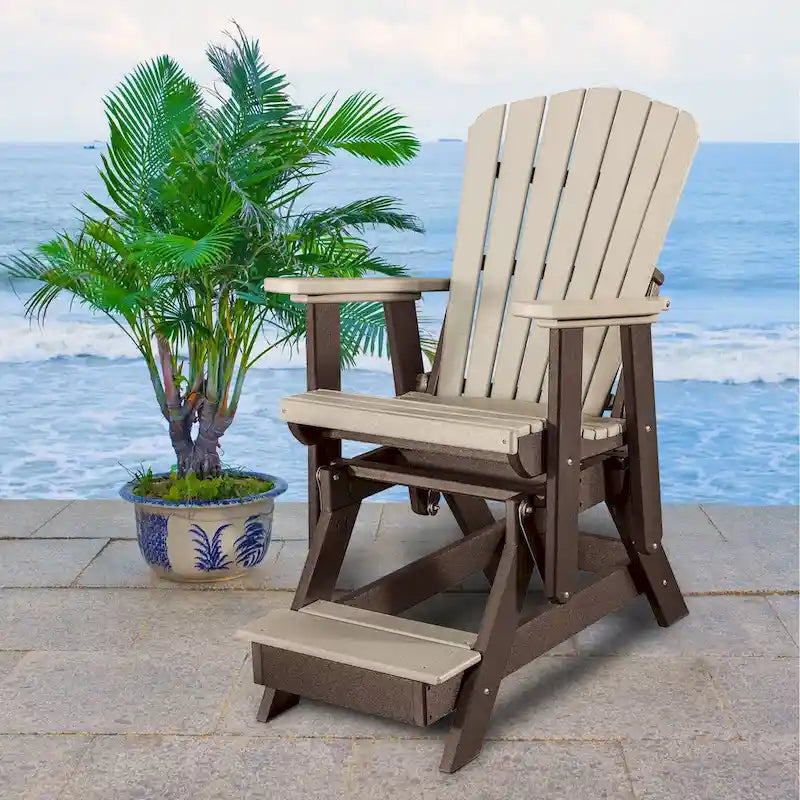 Planeur OS Home and Office Model Double Balcony Height avec table centrale en Weatherwood et Tudor Brown - N/A