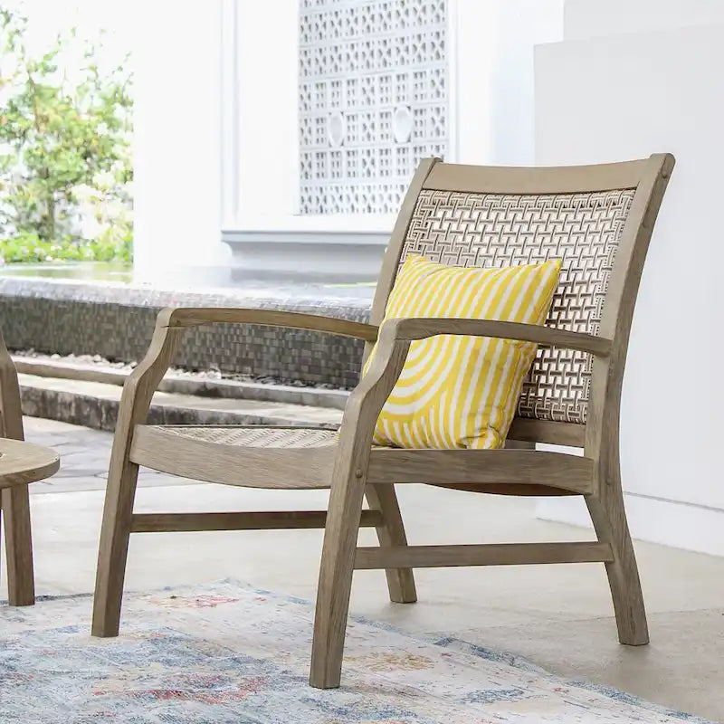 Fauteuil de jardin Cambridge Casual Zuma en teck et osier