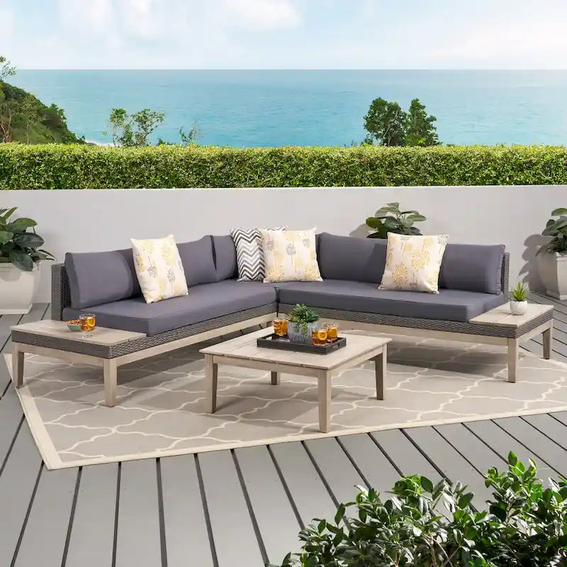 Ensemble de coupe à 5 pièces coussiné Loft Outdoor par Christopher Knight Home