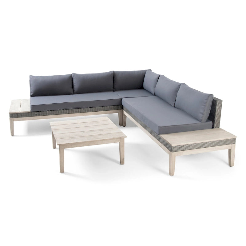Ensemble de coupe à 5 pièces coussiné Loft Outdoor par Christopher Knight Home