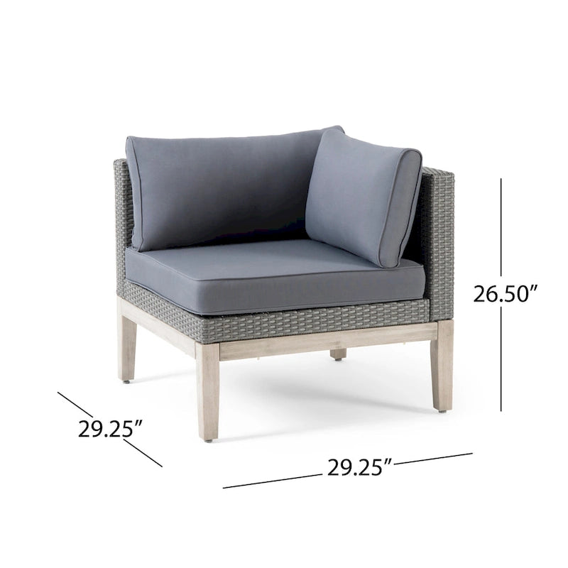 Ensemble de coupe à 5 pièces coussiné Loft Outdoor par Christopher Knight Home