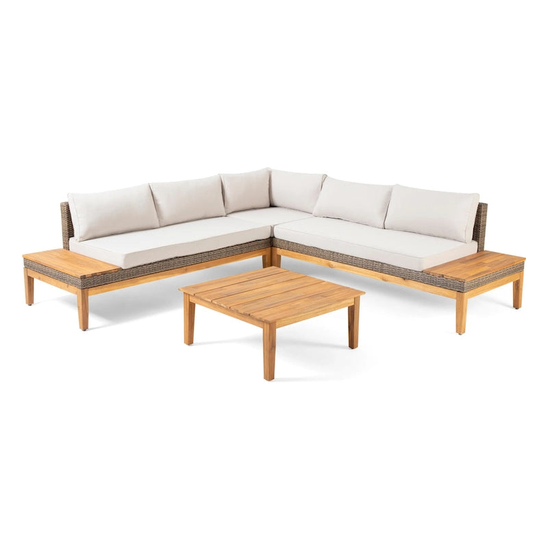 Ensemble de coupe à 5 pièces coussiné Loft Outdoor par Christopher Knight Home