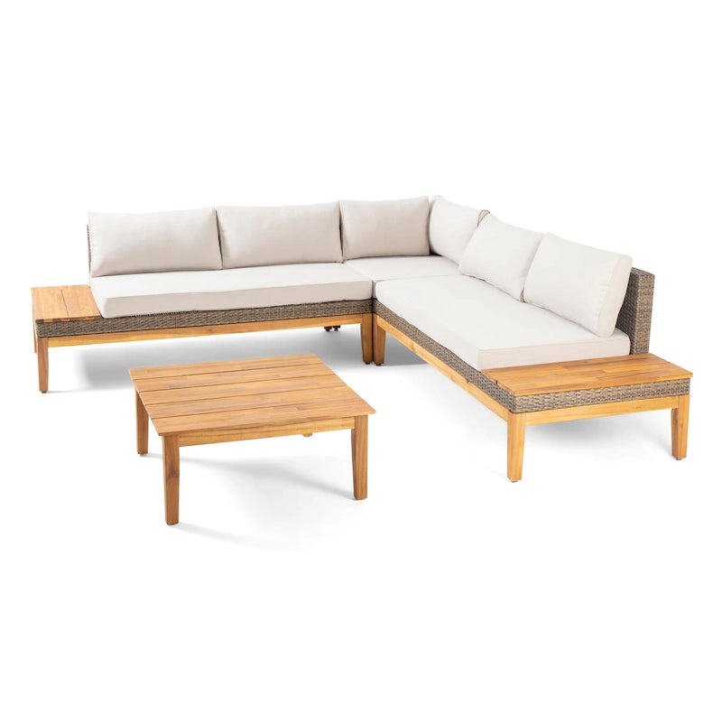 Ensemble de coupe à 5 pièces coussiné Loft Outdoor par Christopher Knight Home