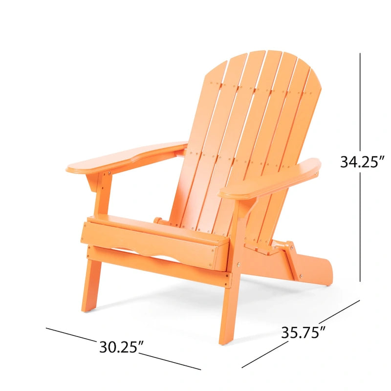 Fauteuil Adirondack d'extérieur en bois d'acacia Malibu par Christopher Knight Home