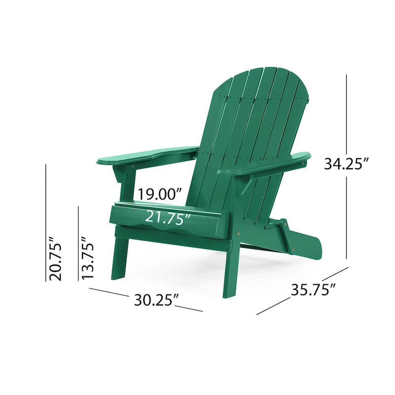 Fauteuil Adirondack d'extérieur en bois d'acacia Malibu par Christopher Knight Home