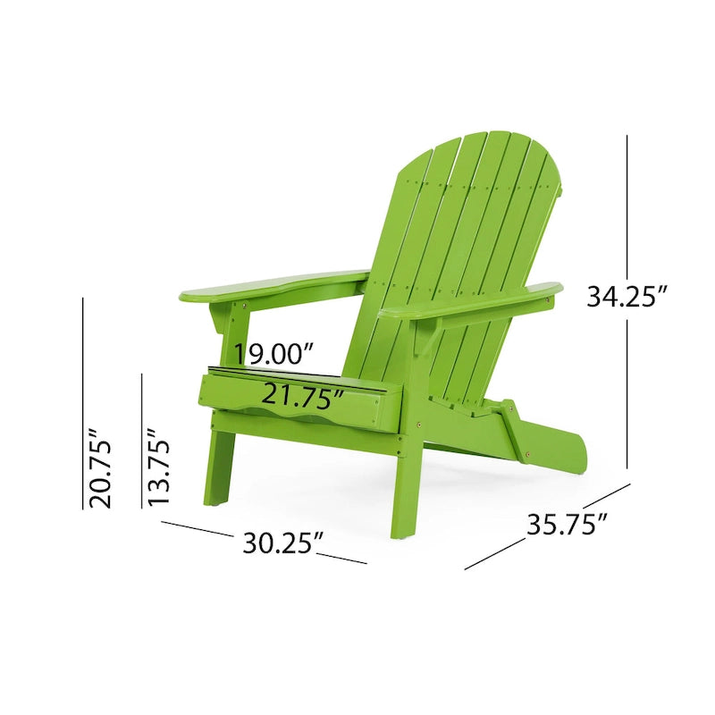Fauteuil Adirondack d'extérieur en bois d'acacia Malibu par Christopher Knight Home