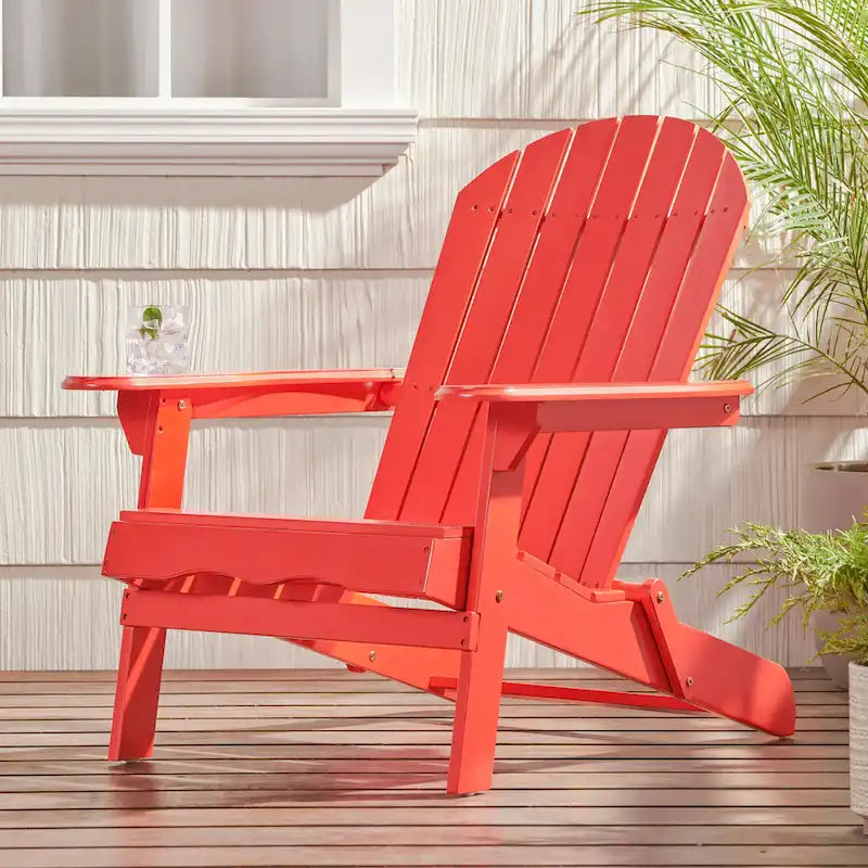 Fauteuil Adirondack d'extérieur en bois d'acacia Malibu par Christopher Knight Home