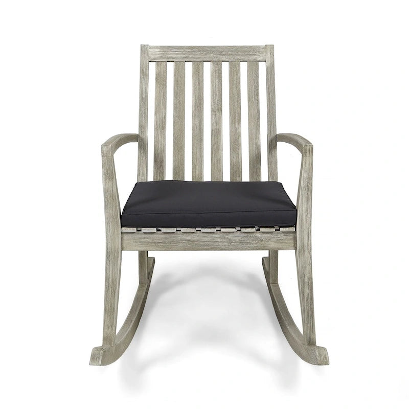 Chaises à bascule traditionnelles d'extérieur en bois d'acacia Montrose (lot de 2) par Christopher Knight Home