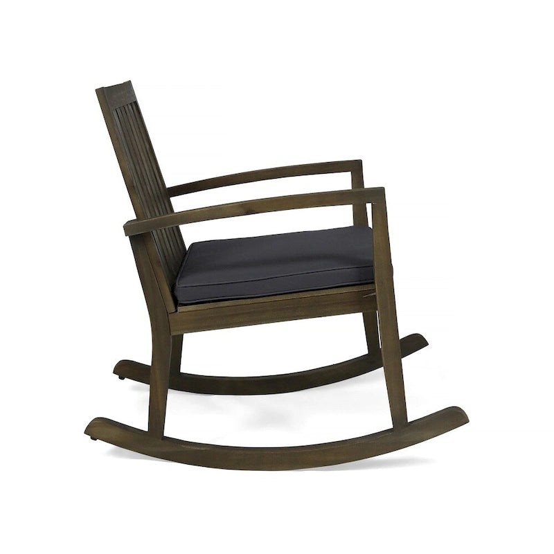 Chaises à bascule traditionnelles d'extérieur en bois d'acacia Montrose (lot de 2) par Christopher Knight Home