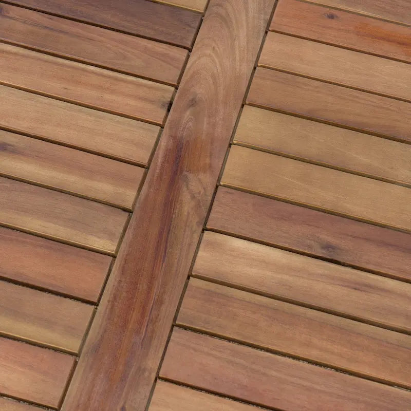 Canapé et table d'extérieur 4 pièces Perla en acacia avec coussins, par Christopher Knight Home