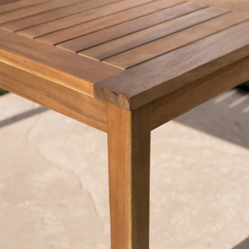 Canapé et table d'extérieur 4 pièces Perla en acacia avec coussins, par Christopher Knight Home