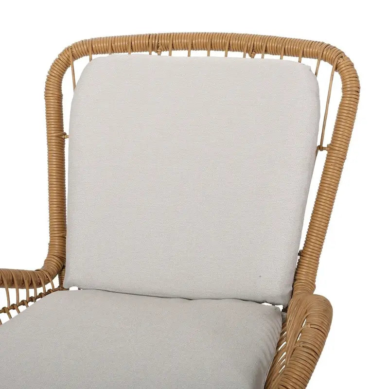 Fauteuil de club en osier d'extérieur Pabrico avec coussins (lot de 2) de Christopher Knight Home