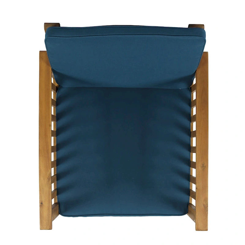 Fauteuils de jardin en bois d'acacia d'extérieur Casa Acacia (lot de 4) par Christopher Knight Home
