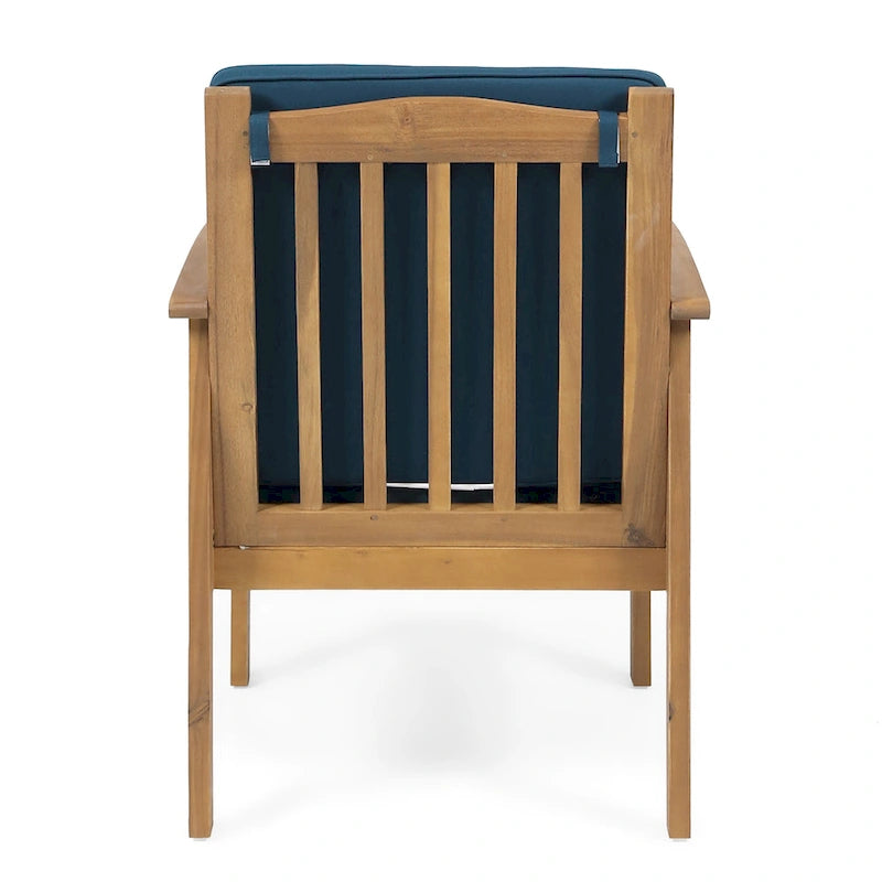 Fauteuils de jardin en bois d'acacia d'extérieur Casa Acacia (lot de 4) par Christopher Knight Home