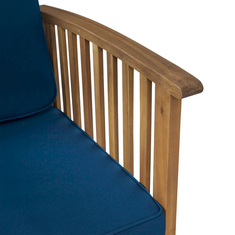 Fauteuils de jardin en bois d'acacia d'extérieur Casa Acacia (lot de 4) par Christopher Knight Home