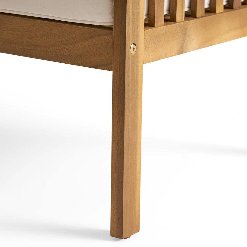 Fauteuils de jardin en bois d'acacia d'extérieur Casa Acacia (lot de 4) par Christopher Knight Home