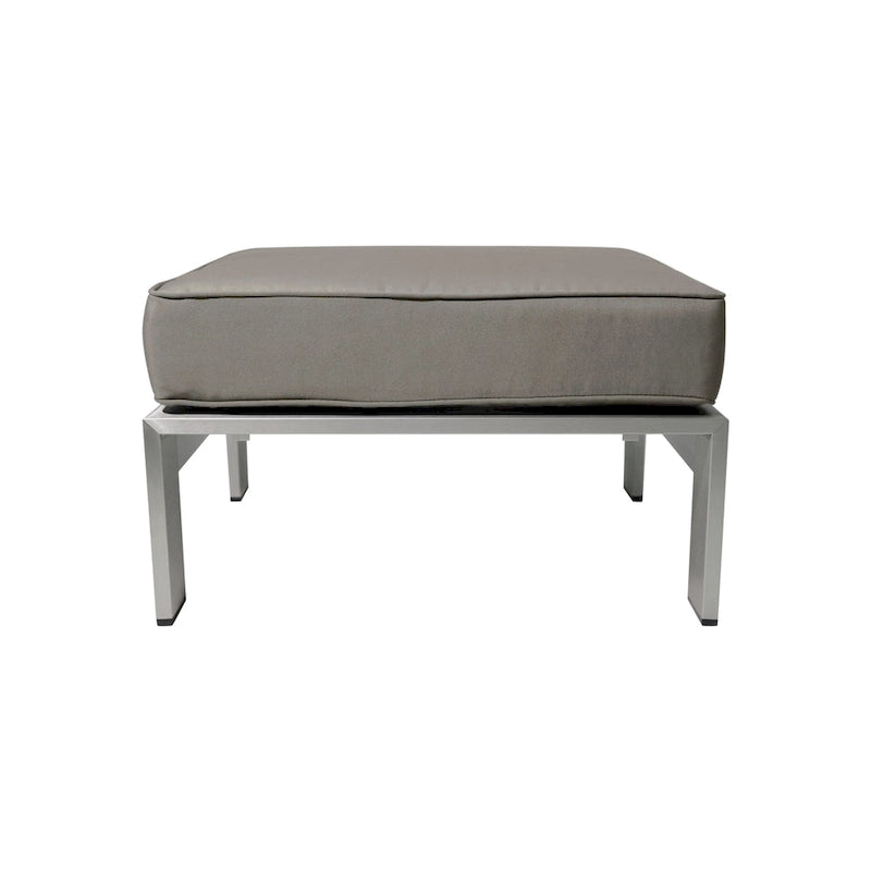 Ensemble de canapé d'angle en aluminium en U 11 places et pouf Cape Coral Outdoor par Christopher Knight Home